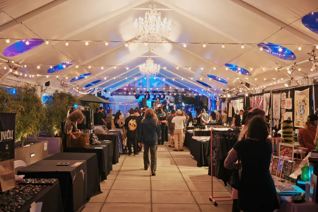 Artist booth at VOID Tattoo Fest.