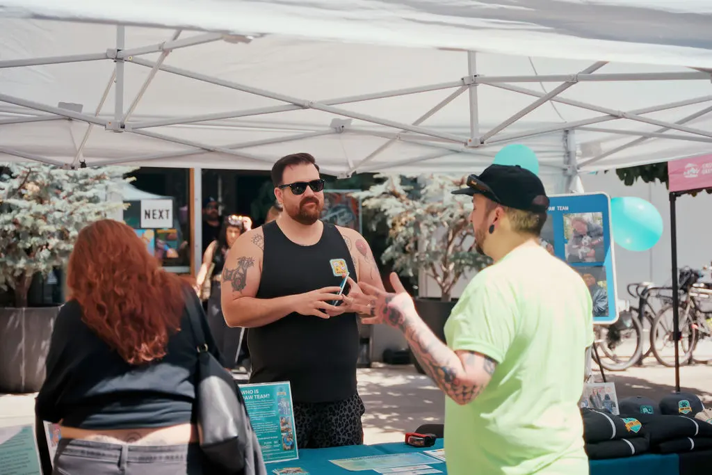 Tattoo artist working at VOID Tattoo Fest.