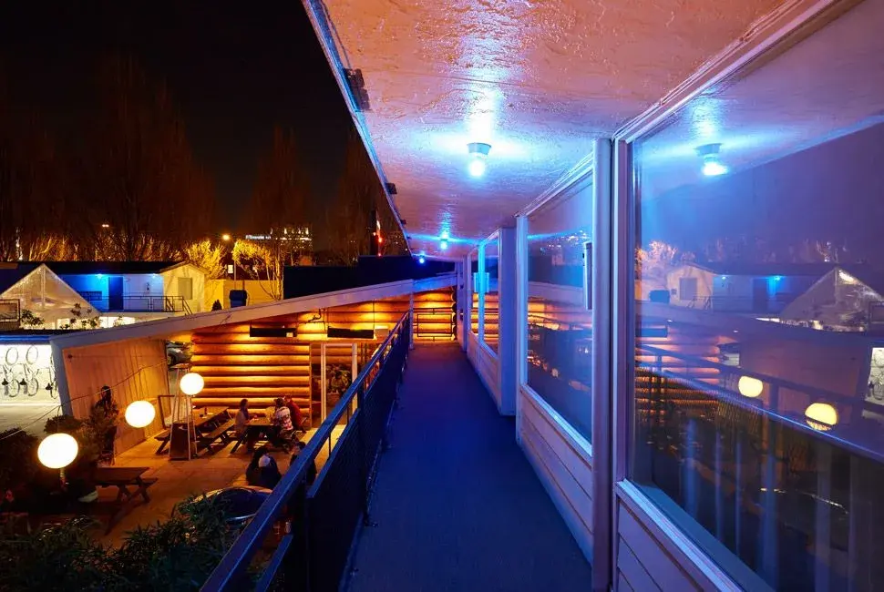 Jupiter Hotel exterior and venue grounds.